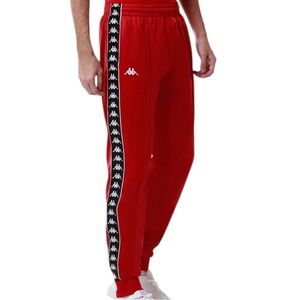 Kappa Red Pants with Logo Detail Men XL